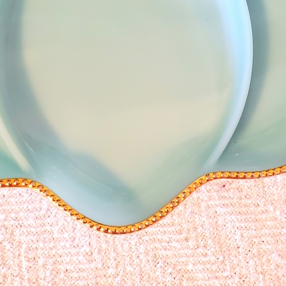 Vintage Fire King Delphite Blue Relish Dish Divided Dish - Picture 8 of 11